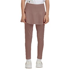 Mocha Mousse Hex Code #a47864 Kids  Skirted Pants by dressshop