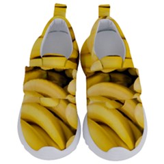 Bananas, Macro, Fruits, Ripe Bananas Kids  Velcro No Lace Shoes by kyorashop23