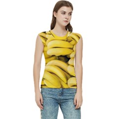 Bananas, Macro, Fruits, Ripe Bananas Women s Raglan Cap Sleeve T-shirt by kyorashop23