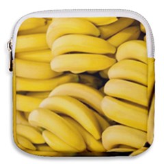 Bananas, Macro, Fruits, Ripe Bananas Mini Square Pouch by kyorashop23