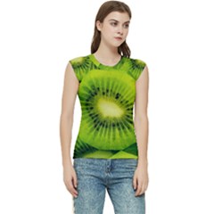 Kiwi Fruits, Close-up, Exotic Fruit Women s Raglan Cap Sleeve T-shirt by kyorashop23