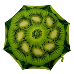 Kiwi Fruits, Close-up, Exotic Fruit Hook Handle Umbrellas (small) by kyorashop23