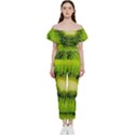 Kiwi Fruits, Close-up, Exotic Fruit Bardot Ruffle jumpsuit View1