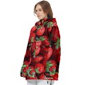 Strawberry, Berries, Fresh, Red Women s Pullover Zip Ski and Snowboard Waterproof Breathable Jacket View2