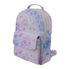 Digital Art Artwork Abstract Pink Purple Flap Pocket Backpack (large) by Dutashop