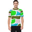 Geometric Bricks    Men s Short Sleeve Rash Guard View1