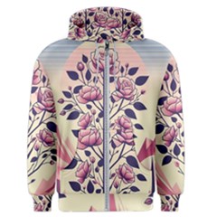 Roses Flowers Bloom Nature Blossom Men s Zipper Hoodie by Salmanaz77