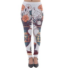 Flower Vase Nature Bloom Blossom Lightweight Velour Leggings by Salmanaz77