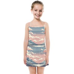 Artwork Painting Sculpture Nature Kids  Summer Sun Dress by Salmanaz77