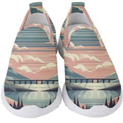 Artwork Painting Sculpture Nature Kids  Slip On Sneakers by Salmanaz77