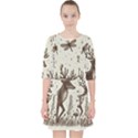 Artwork Graffiti Painting Creative Quarter Sleeve Pocket Dress View1