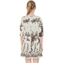 Artwork Graffiti Painting Creative Quarter Sleeve Pocket Dress View2