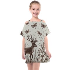 Artwork Graffiti Painting Creative Kids  One Piece Chiffon Dress by Salmanaz77