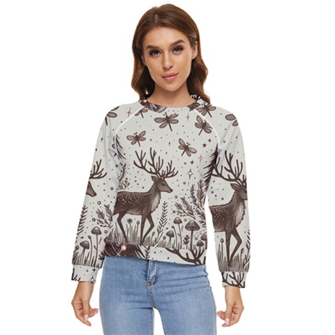 Artwork Graffiti Painting Creative Women s Long Sleeve Raglan T-shirt by Salmanaz77