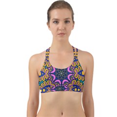 Mandala Fishes   Back Web Sports Bra by ConteMonfrey