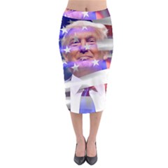 Donald Trump Flag Midi Pencil Skirt by vintagetrump