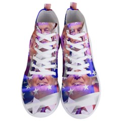 Donald Trump Flag Men s Lightweight High Top Sneakers by vintagetrump