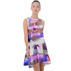 Donald Trump Flag Frill Swing Dress by vintagetrump