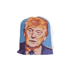 Orange Donald Trump Drawstring Pouch (medium) by vintagetrump