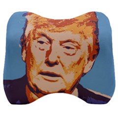 Orange Donald Trump Velour Head Support Cushion by vintagetrump