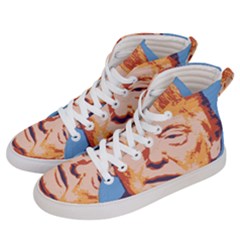 Orange Donald Trump Men s Hi-top Skate Sneakers by vintagetrump