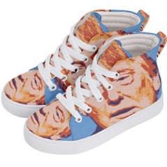 Orange Donald Trump Kids  Hi-top Skate Sneakers by vintagetrump