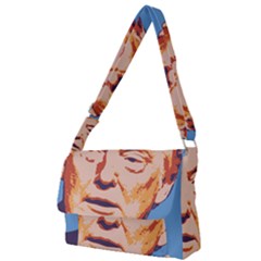 Orange Donald Trump Full Print Messenger Bag (s) by vintagetrump