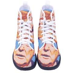 Orange Donald Trump Men s High-top Canvas Sneakers by vintagetrump