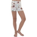 Floral Design Kids  Lightweight Velour Yoga Shorts View1