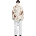 Floral Design 02 Men s Multi Pockets Zip Ski and Snowboard Waterproof Breathable Jacket View4