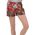 Floral Design 05 Women s Velour Lounge Shorts View1