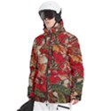 Floral Design 05 Men s Multi Pockets Zip Ski and Snowboard Waterproof Breathable Jacket View2