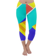 Geometric  Design 04 Capri Winter Leggings  by myclothy