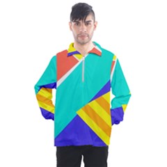 Geometric  Design 04 Men s Half Zip Pullover by myclothy