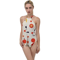 Geometric Design Go With The Flow One Piece Swimsuit by myclothy