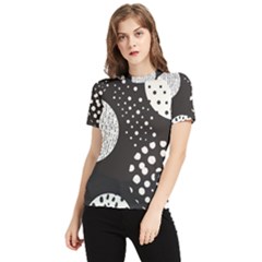 Geometric Design 09 Women s Short Sleeve Rash Guard by myclothy