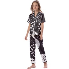 Geometric Design 09 Kids  Satin Short Sleeve Pajamas Set by myclothy