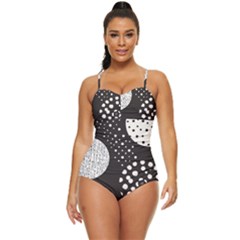 Geometric Design 09 Retro Full Coverage Swimsuit by myclothy