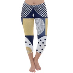 Geometric Design 10 Capri Winter Leggings  by myclothy