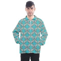 Geometric Design 13 Men s Half Zip Pullover by myclothy