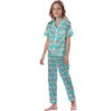 Geometric Design 13 Kids  Satin Short Sleeve Pajamas Set View1