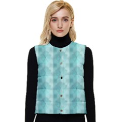 Geometric Design 14 Women s Button Up Puffer Vest by myclothy