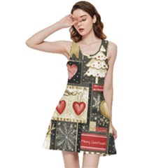 Christmas Reindeer Inside Out Racerback Dress by Posterlux