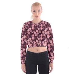 Cherry Blossoms Japanese Cropped Sweatshirt by HermanTelo