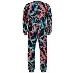 Leaves Pattern Patterns Colorful Onepiece Jumpsuit (men) by Posterlux