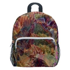 Blended Symmetry Kids  Age 5-10 Lightweight School Backpack With Side Pockets by kaleidomarblingart