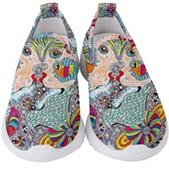 Supersonicangeldream Kids  Slip On Sneakers by chellerayartisans