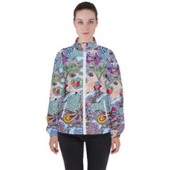 Supersonicangeldream Women s High Neck Windbreaker by chellerayartisans