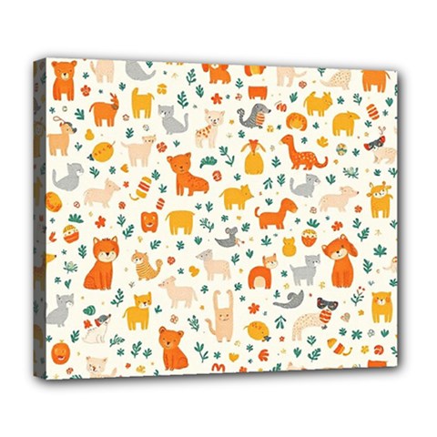 Pet Animal 04 Deluxe Canvas 24  X 20  (stretched) by myclothy