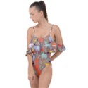 Pet Animal 05 Drape Piece Swimsuit View1